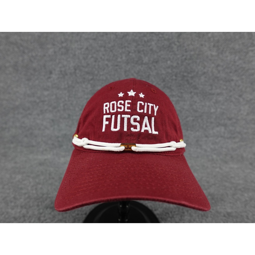 Findlay Hats Rose City Futsal Cap Unisex OSFM Maroon Rope Strapback 205